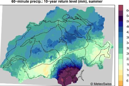 Mappe delle precipitazioni estreme