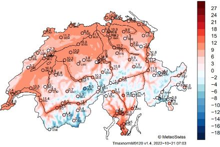 Carte climatiche con i valori normali